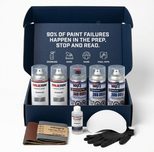 Prestige Pro-DIY Performance Kit – 2K Clear Wheel Paint System | Premium Blacks & Gold Metallics