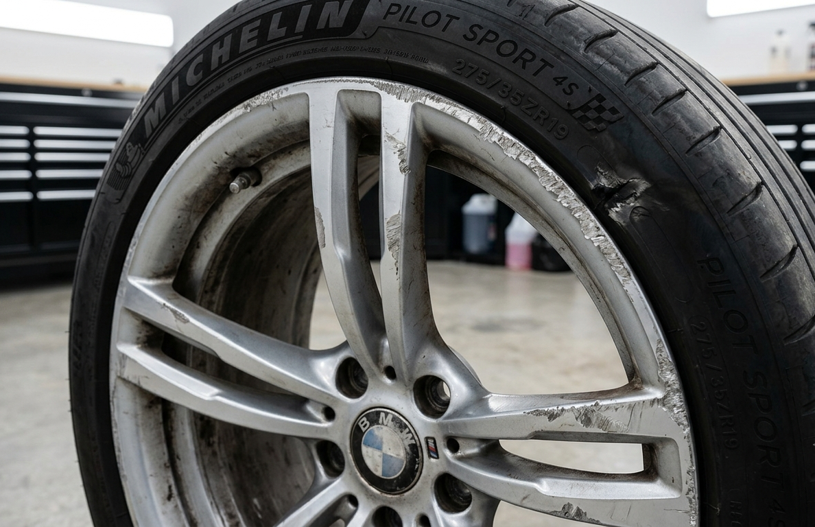 Before: BMW Wheel Restoration · BMW Gloss Black · #668