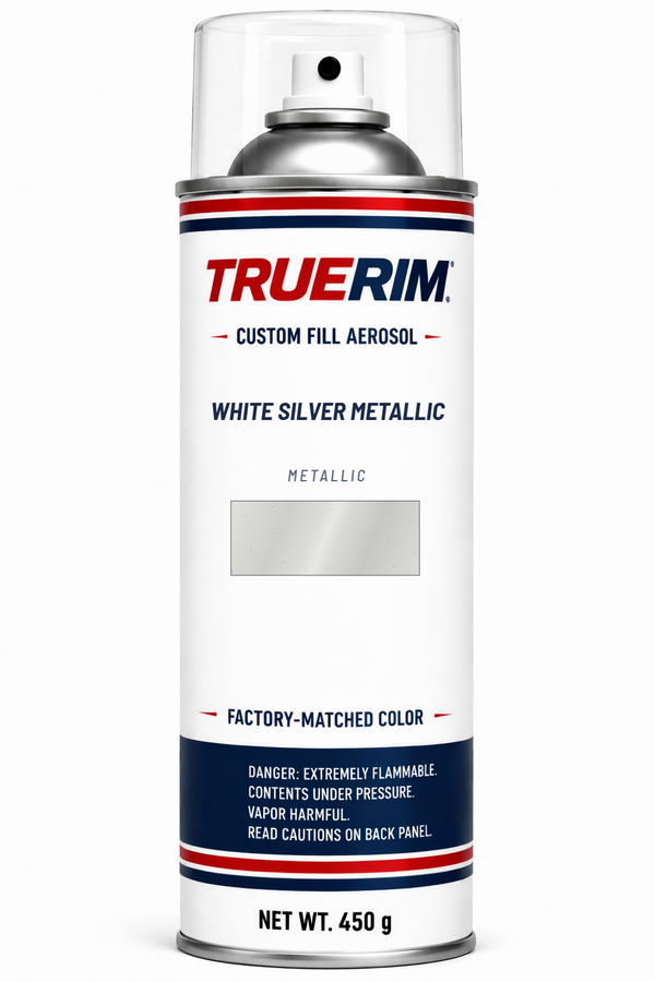 White Silver Metallic aerosol